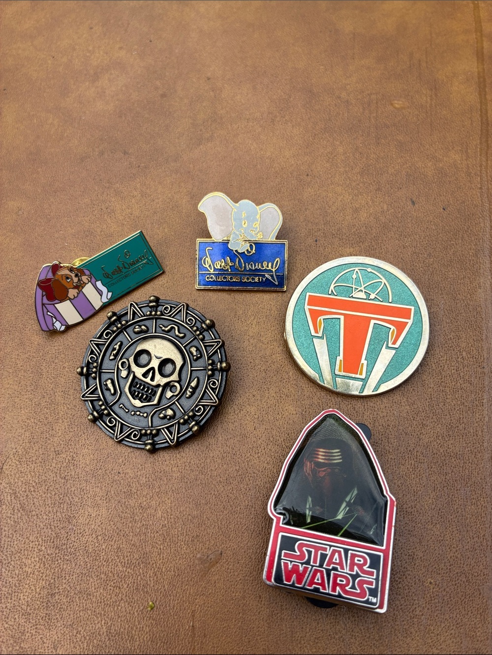 Assorted Collectible Enamel Pin Lot – Star Wars, Disney & Pirates the Caribbean